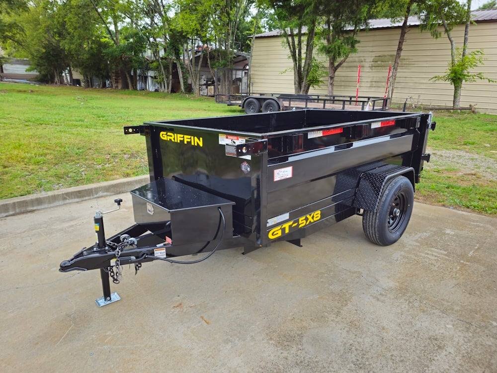 5x8 Hydraulic Dump Trailer 24" Sides 5,200lb Axle with Brake - Image 3