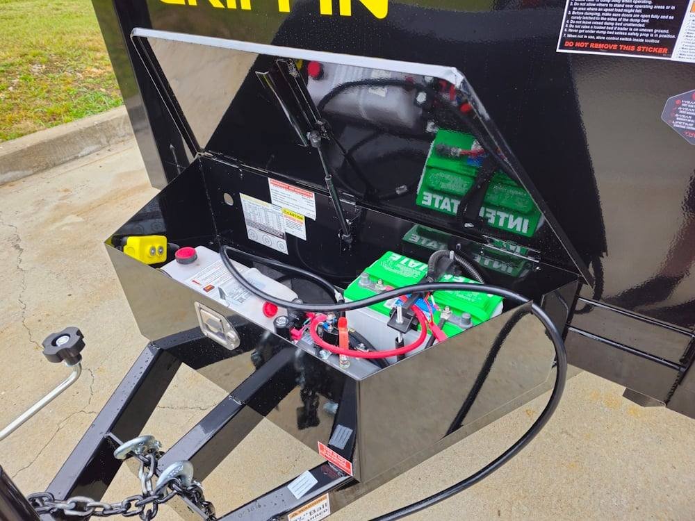 5x8 Hydraulic Dump Trailer 24" Sides 5,200lb Axle with Brake - Image 11