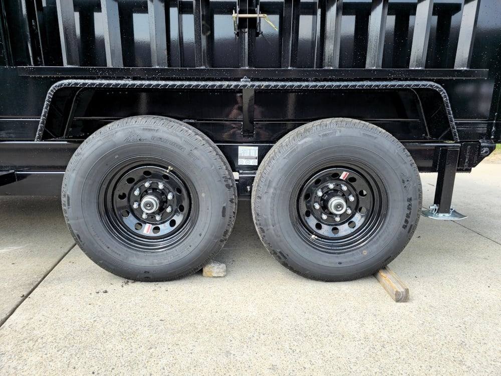 7x14 Telescopic Hydraulic Dump Trailer with 4ft Sides (2) 7K Axles 14K GVWR - Image 5