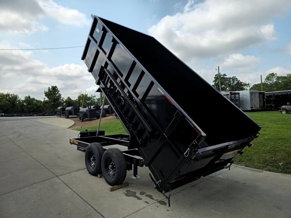 7x14 Telescopic Hydraulic Dump Trailer with 4ft Sides (2) 7K Axles 14K GVWR - Image 23