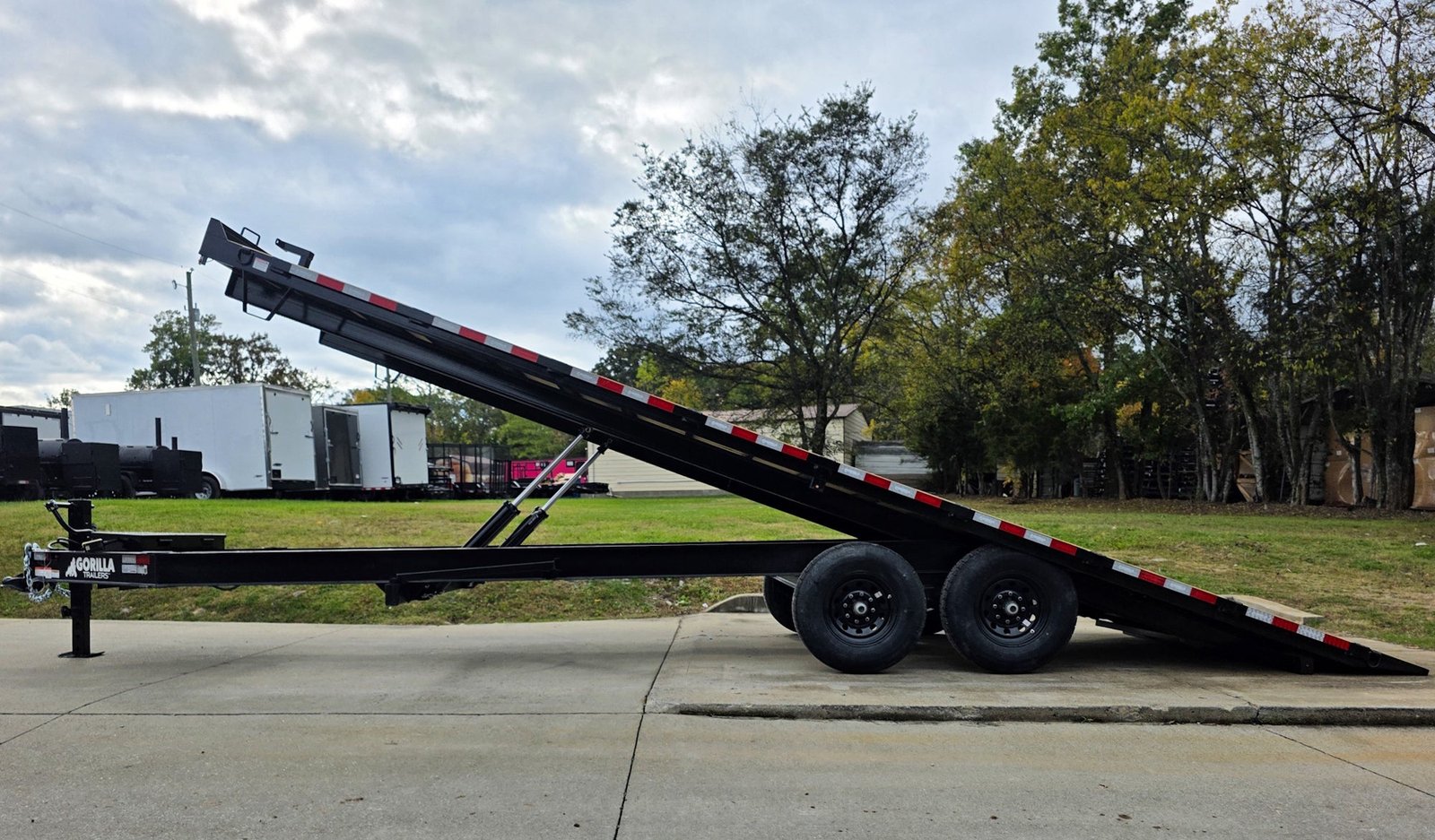 8.5x24 Hydraulic Tilt Deckover Trailer (2) 7,000LB Axles - Image 10