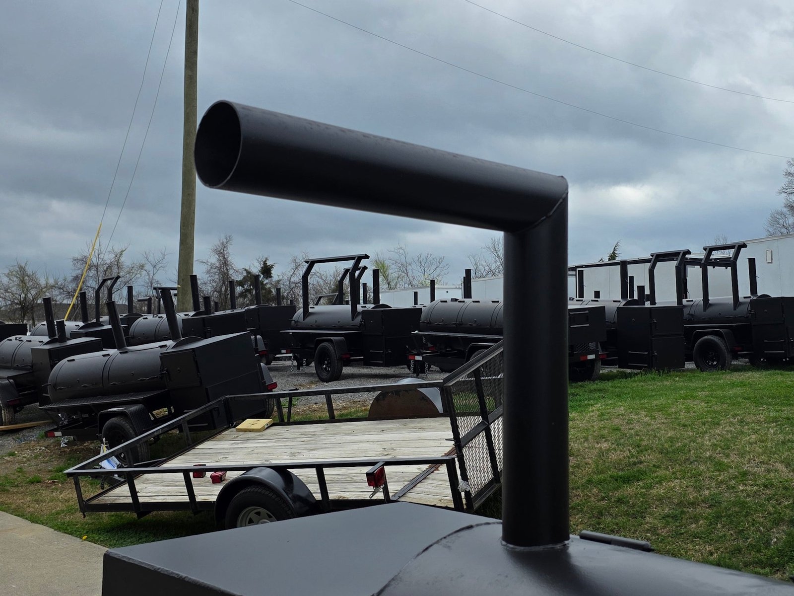 BBQ Smoker 250 Gallon Reverse Flow Patio BBQ Cooker - Image 21