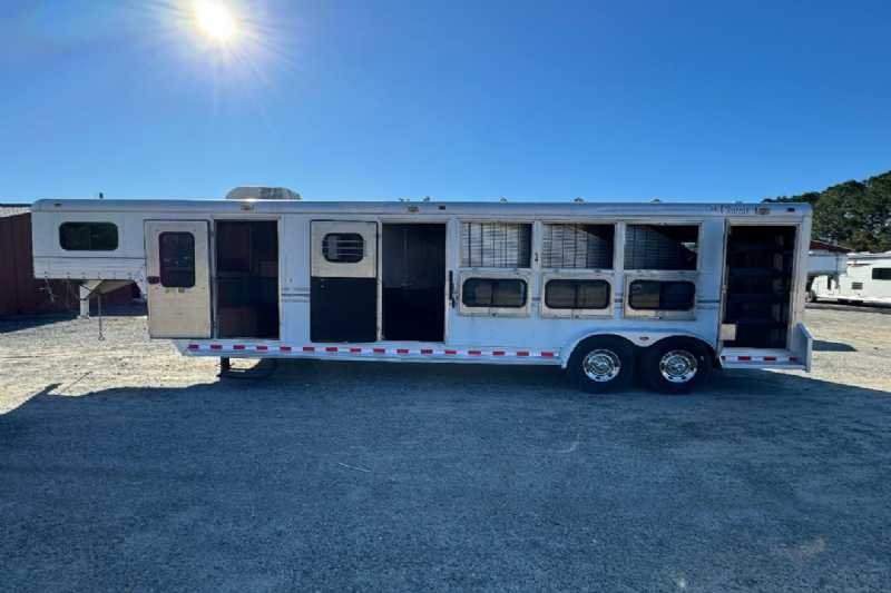 Used 1997 Cato Classic 7408GN 4 Horse Trailer with 8' Short Wall - Image 17