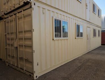 40' Ground Level Office Container (Used Grade - Cargo Worthy )