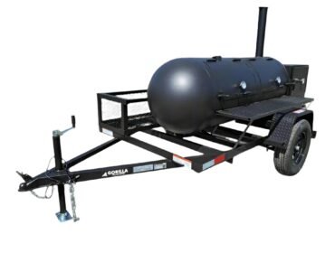 BBQ Smoker Trailer Pull Behind 5'x8' Reverse Flow Commercial Grade