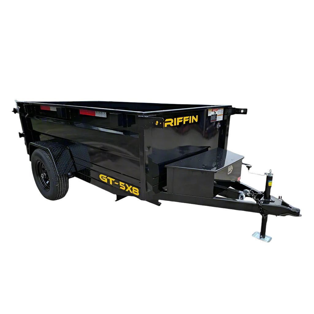 5x8 Hydraulic Dump Trailer 24" Sides 5,200lb Axle with Brake