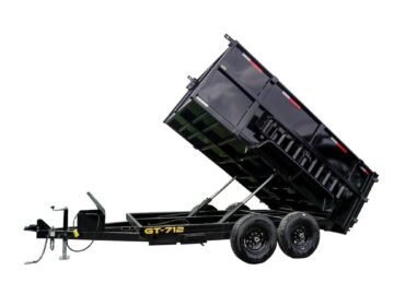 7x12 Hydraulic Dump Trailer with 4ft Sides (2) 7K Axles