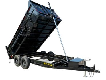 7x14 Telescopic Hydraulic Dump Trailer with 3ft Sides (2) 7K Axles 14K GVWR