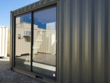 8’ Black Aluminum Sliding Glass Patio Door (Milgard A-250 Series)