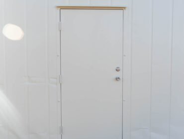 36” Steel Security Personnel Door on a Refrigerated Container