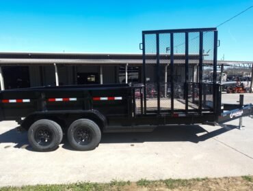 7x16 IBeam Hybrid Hydraulic Dump Trailer with 2ft Sides (2) 6K Axles