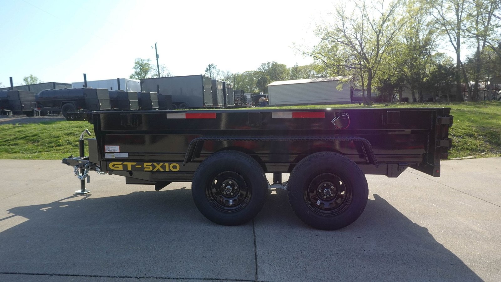 5x10 Hydraulic Dump Trailer Powder Coated with 16" Sides 7K GVWR - Image 7