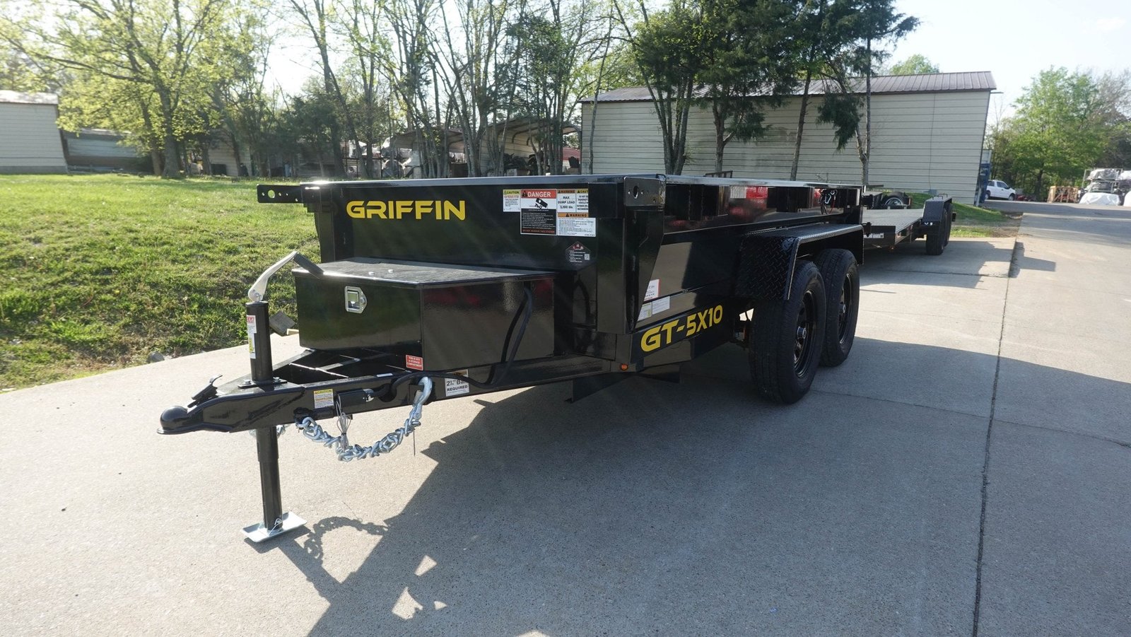 5x10 Hydraulic Dump Trailer Powder Coated with 16" Sides 7K GVWR - Image 9