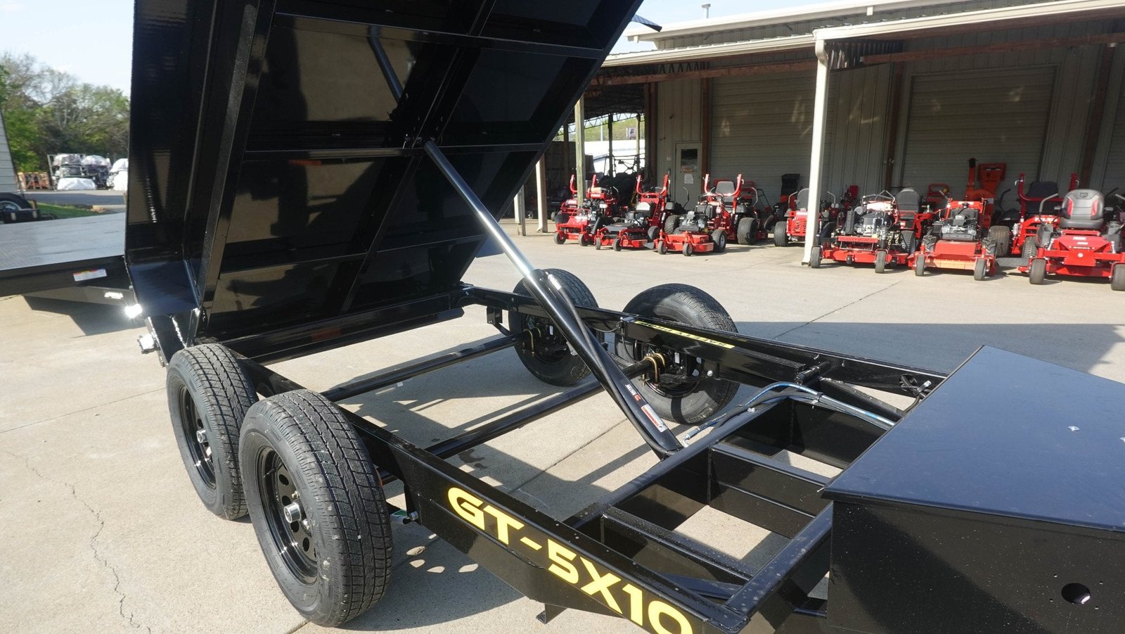 5x10 Hydraulic Dump Trailer Powder Coated with 16" Sides 7K GVWR - Image 11