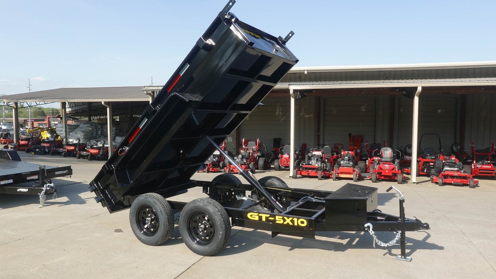 5x10 Hydraulic Dump Trailer Powder Coated with 16" Sides 7K GVWR - Image 12