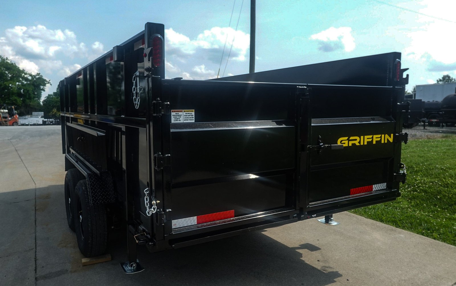 7x16 Telescopic Dump Trailer with 4ft Sides (2) 7K Axles 14k GVWR - Image 11