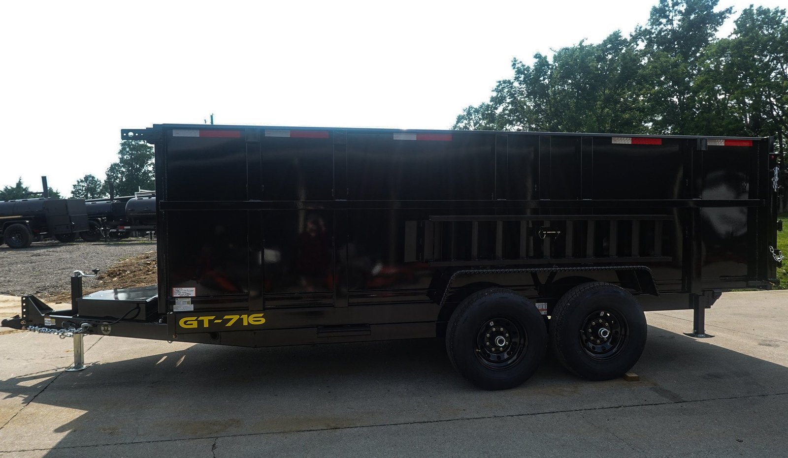 7x16 Telescopic Dump Trailer with 4ft Sides (2) 7K Axles 14k GVWR - Image 3