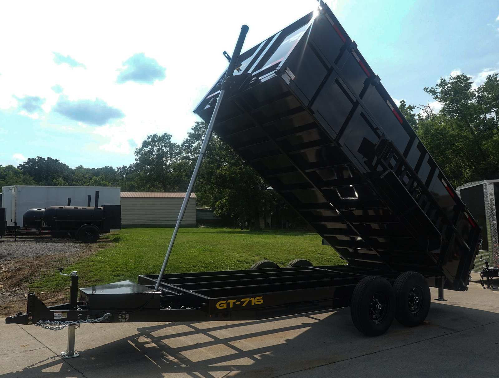 7x16 Telescopic Dump Trailer with 4ft Sides (2) 7K Axles 14k GVWR - Image 10