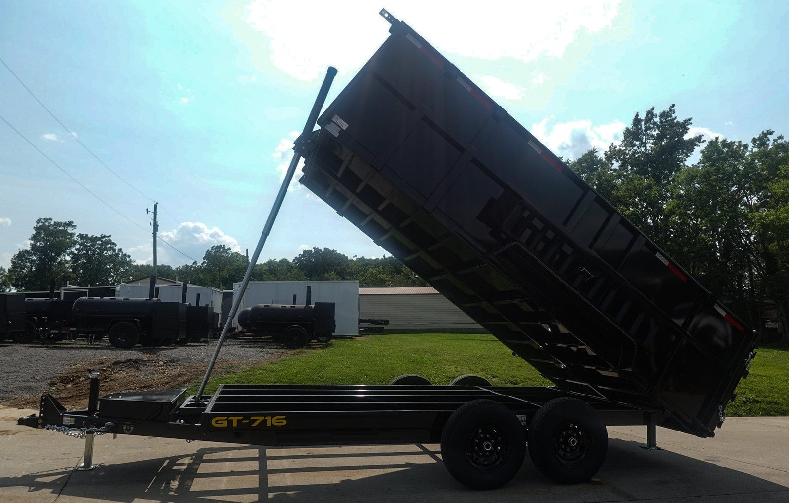 7x16 Telescopic Dump Trailer with 4ft Sides (2) 7K Axles 14k GVWR - Image 8