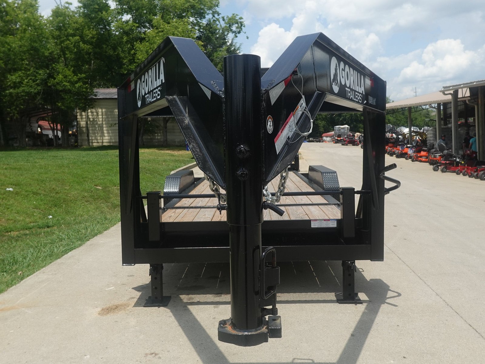 7x20 Gooseneck Tilt Car Hauler Trailer (2) 7K Drop Axles with Brakes 14K GVWR - Image 2