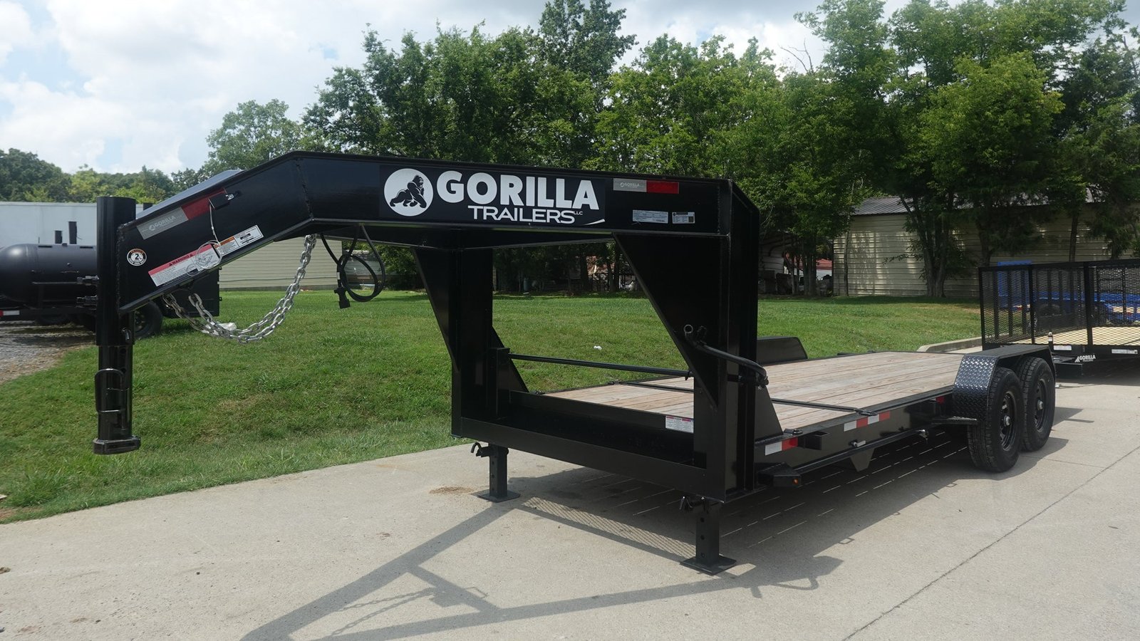 7x20 Gooseneck Tilt Car Hauler Trailer (2) 7K Drop Axles with Brakes 14K GVWR