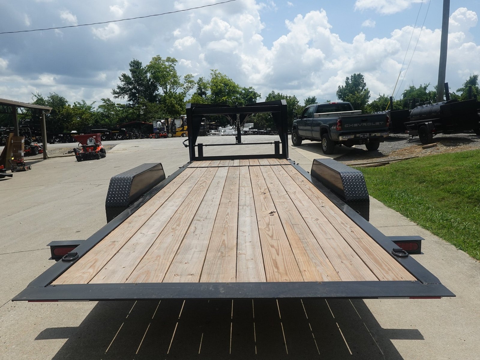 7x20 Gooseneck Tilt Car Hauler Trailer (2) 7K Drop Axles with Brakes 14K GVWR - Image 5