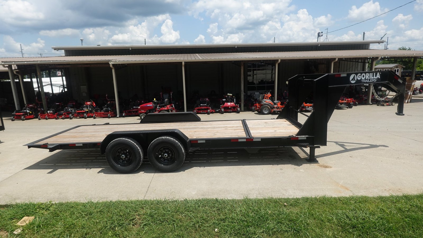 7x20 Gooseneck Tilt Car Hauler Trailer (2) 7K Drop Axles with Brakes 14K GVWR - Image 7