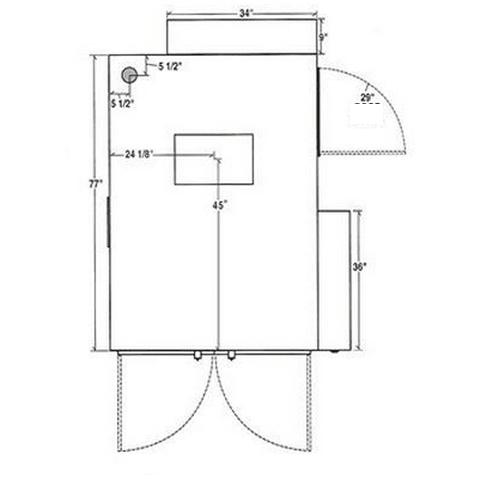 Ole Hickory Pits Model EL BBQ Smoker Commercial Revolving Racks - Image 3