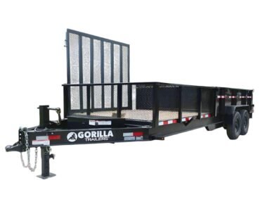 7x20 Hybrid Utility Dump Trailer 2ft Sides with Box (2) 7K Axles