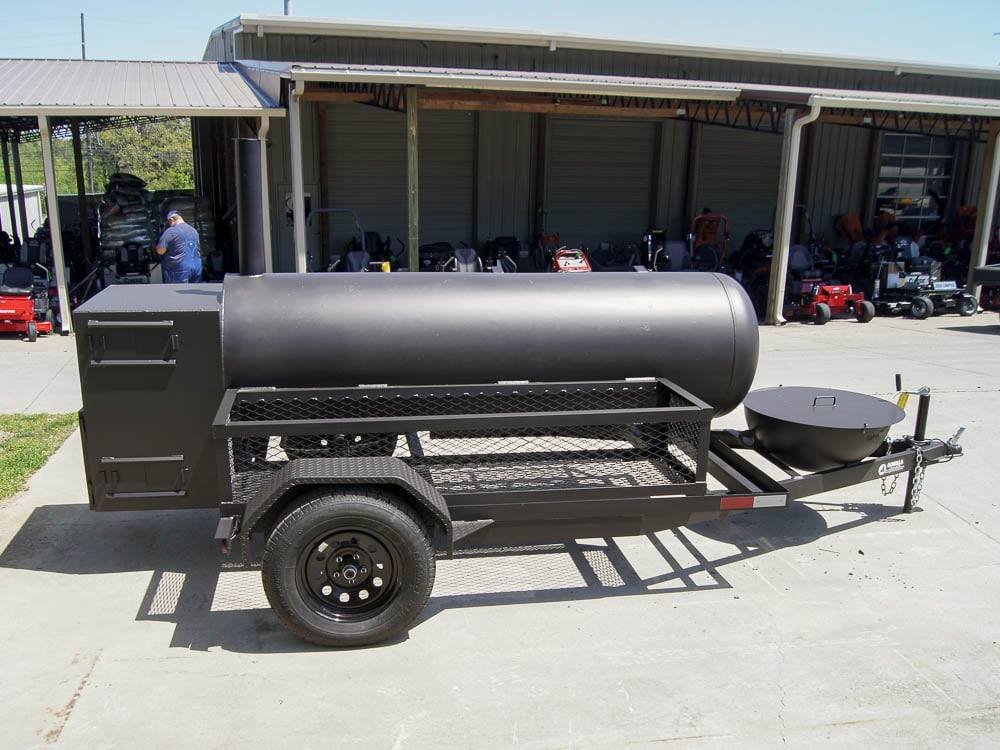 330 Gallon Pull Behind BBQ Smoker with Round Charcoal Grill 3500lb Axle - Image 6
