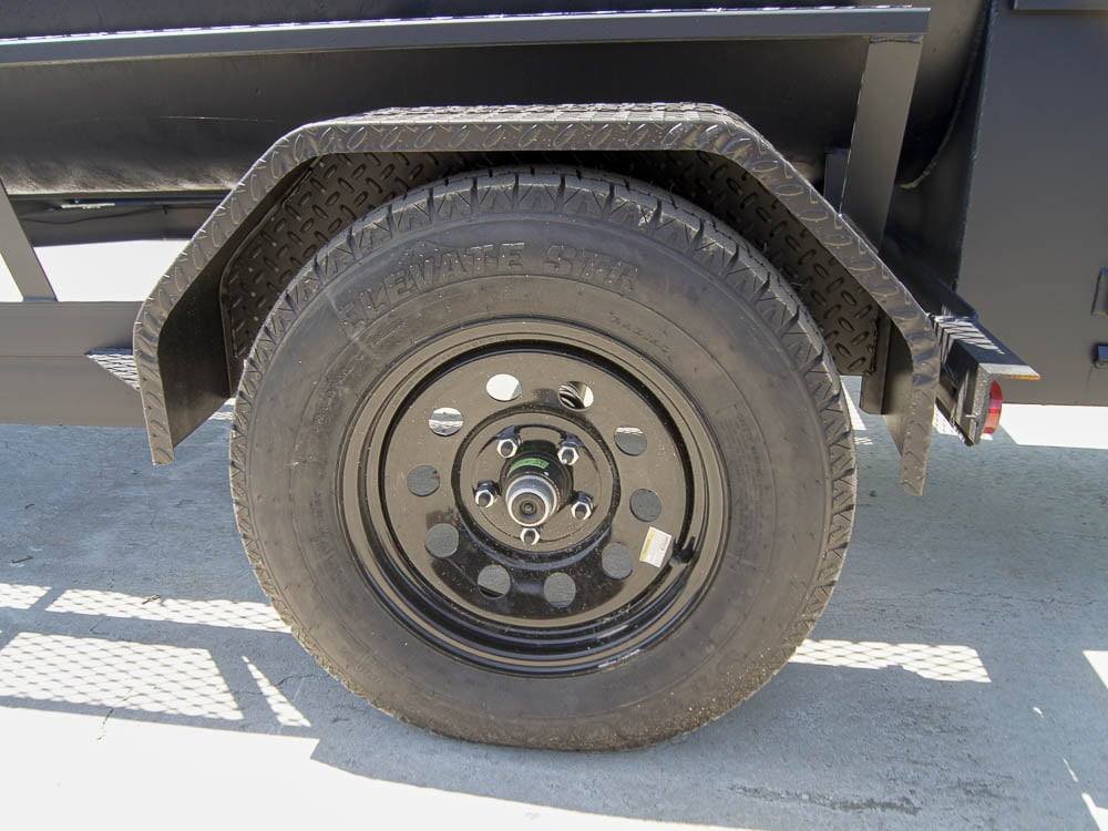 330 Gallon Pull Behind BBQ Smoker with Round Charcoal Grill 3500lb Axle - Image 13