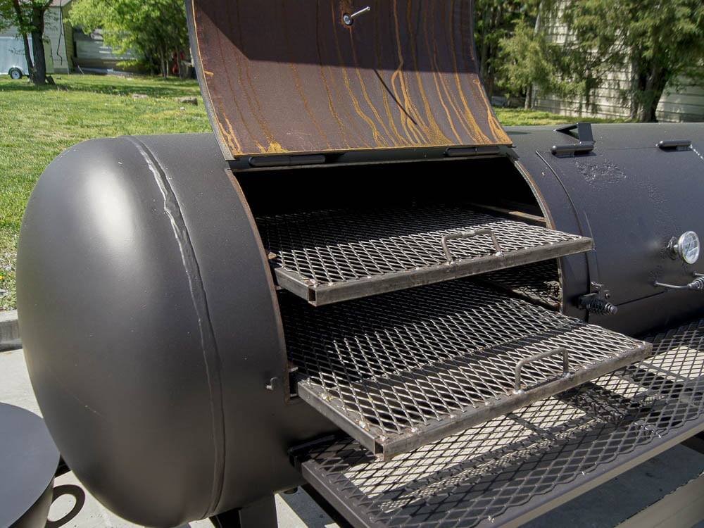 330 Gallon Pull Behind BBQ Smoker with Round Charcoal Grill 3500lb Axle - Image 15
