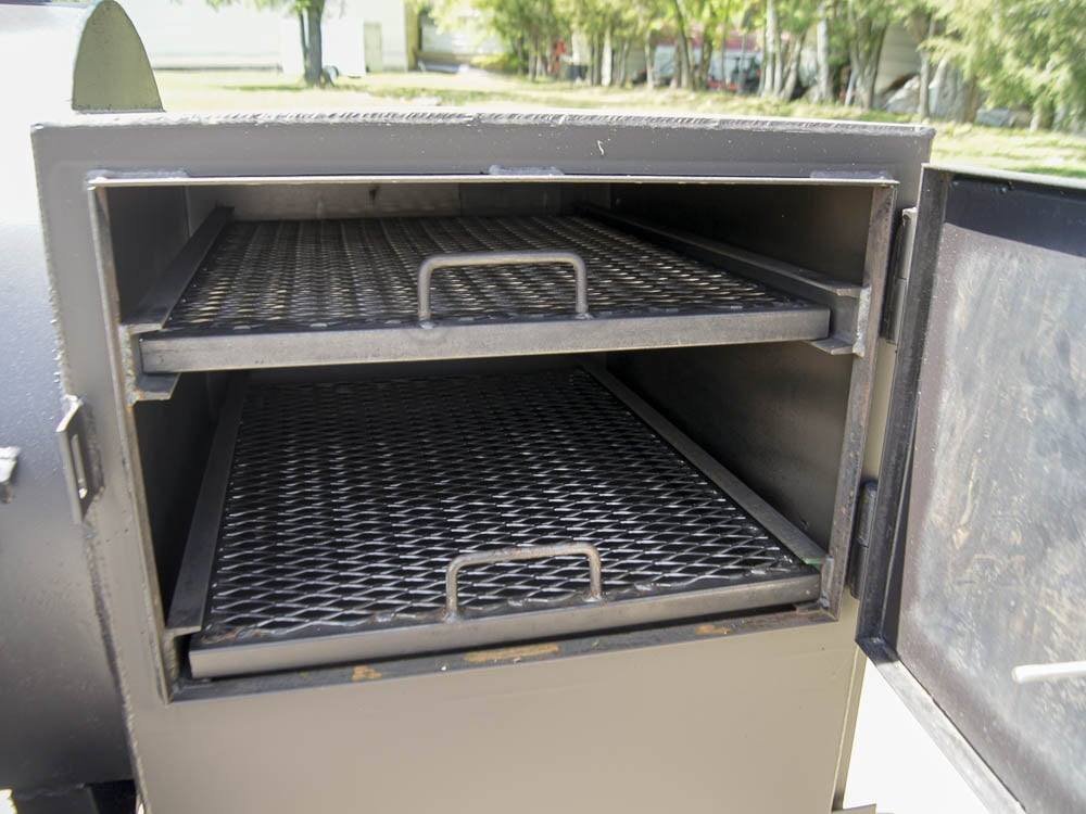 330 Gallon Pull Behind BBQ Smoker with Round Charcoal Grill 3500lb Axle - Image 16