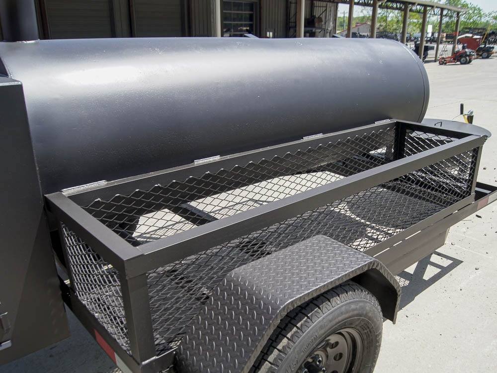 330 Gallon Pull Behind BBQ Smoker with Round Charcoal Grill 3500lb Axle - Image 18