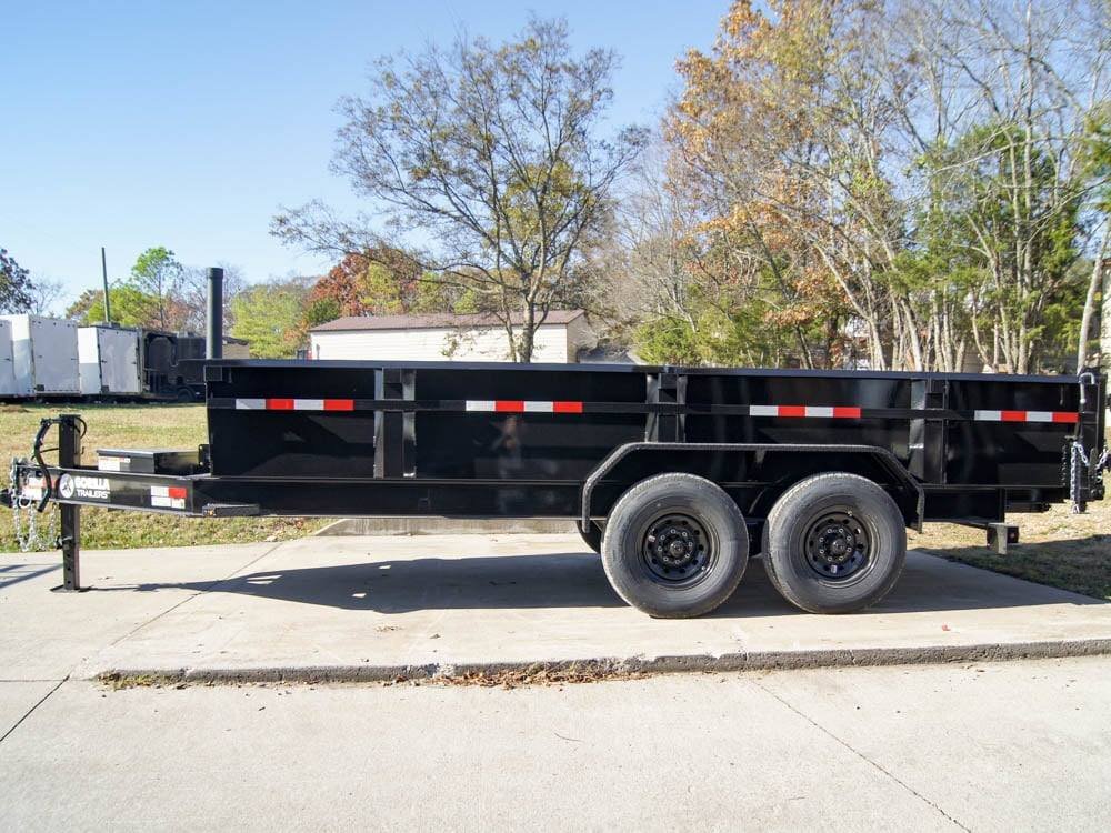 7x16 Gorilla Telescopic IBeam Dump Trailer with 2ft Sides (2) 7K Axles - Image 6