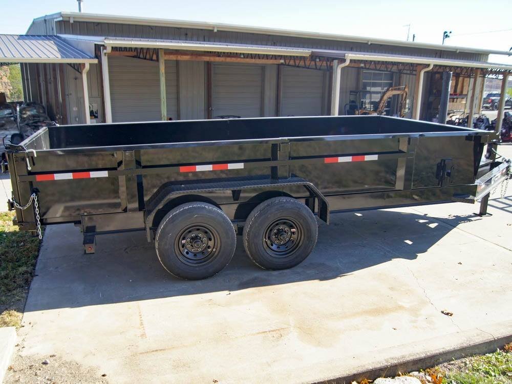 7x16 Gorilla Telescopic IBeam Dump Trailer with 2ft Sides (2) 7K Axles - Image 18