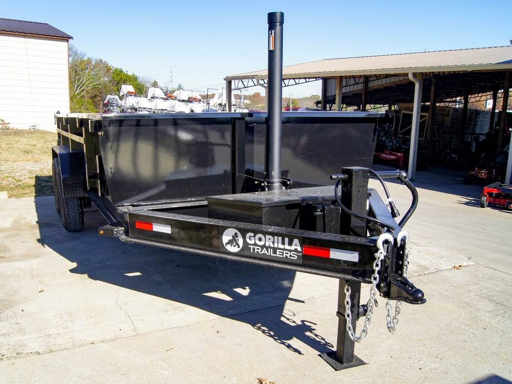 7x16 Gorilla Telescopic IBeam Dump Trailer with 2ft Sides (2) 7K Axles - Image 8