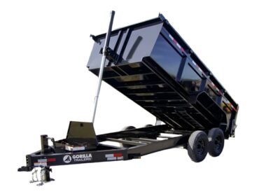 7x14 Gorilla Telescopic IBeam Dump Trailer with 3ft Sides (2) 7K Axles 14K GVWR