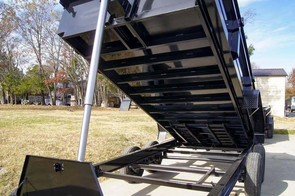 7x16 Gorilla Telescopic IBeam Dump Trailer with 2ft Sides (2) 7K Axles - Image 10