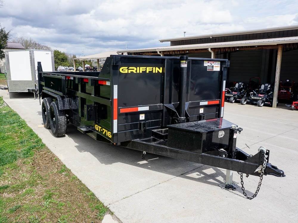 7x16 Telescopic Hydraulic Dump Trailer with 2ft Sides (2) 7K Axles GVWR 14K - Image 9
