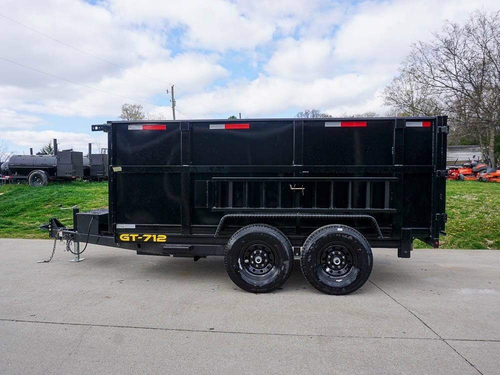 7x12 Hydraulic Dump Trailer with 4ft Sides (2) 7K Axles - Image 5