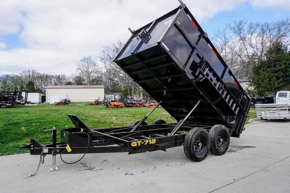 7x12 Hydraulic Dump Trailer with 4ft Sides (2) 7K Axles - Image 10