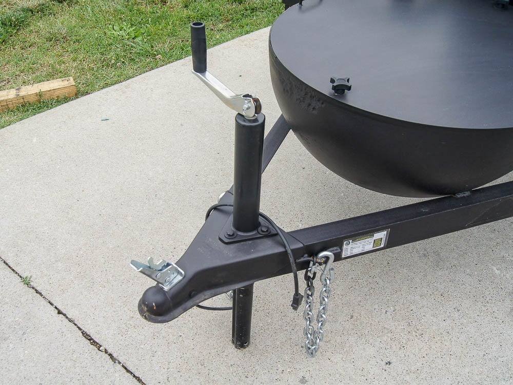 Pull Behind BBQ Smoker 250 Gallon with Round Charcoal Grill 3500lb Axle - Image 2