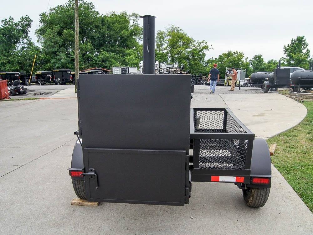 Pull Behind BBQ Smoker 250 Gallon with Round Charcoal Grill 3500lb Axle - Image 6