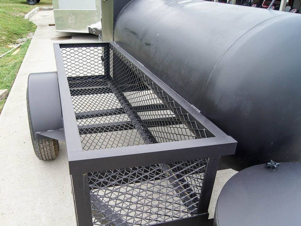 Pull Behind BBQ Smoker 250 Gallon with Round Charcoal Grill 3500lb Axle - Image 11