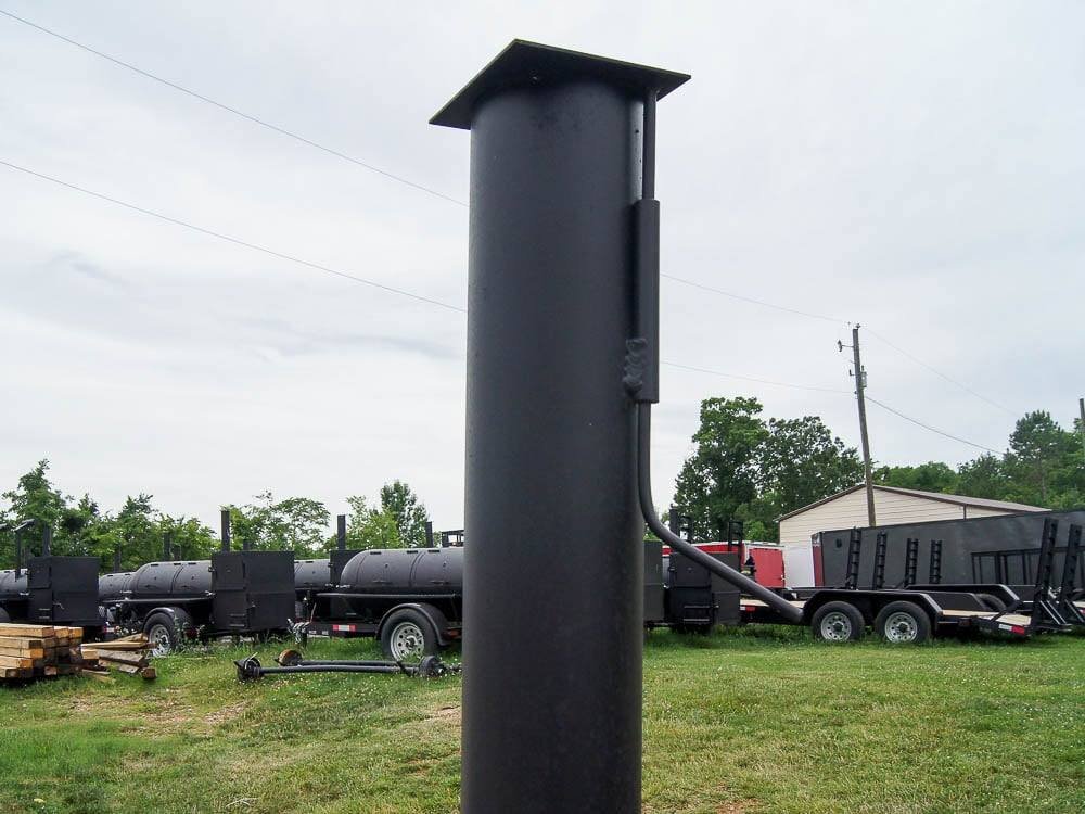 Pull Behind BBQ Smoker 250 Gallon with Round Charcoal Grill 3500lb Axle - Image 15