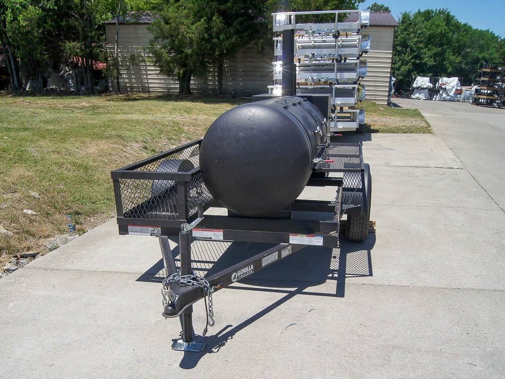 Pull Behind BBQ Smoker Premium 250 Gallon Reverse Flow with 3500lb Axle. - Image 3