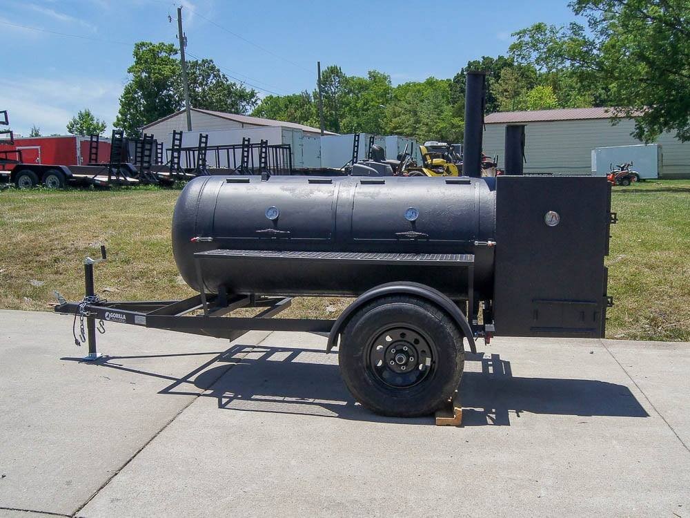 Pull Behind BBQ Smoker Premium 250 Gallon Reverse Flow with 3500lb Axle. - Image 4