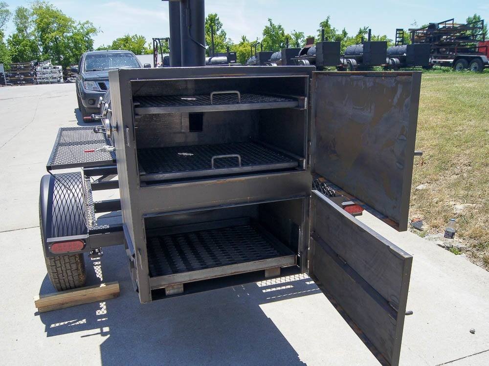 Pull Behind BBQ Smoker Premium 250 Gallon Reverse Flow with 3500lb Axle. - Image 14