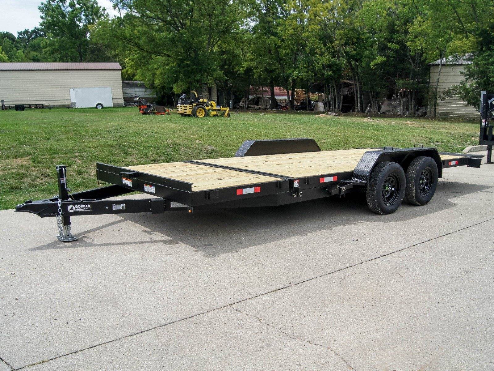 7x20 Tilt Car Hauler Trailer (2) 3500lb Axles with Brakes 7K GVWR - Image 2